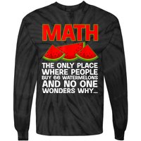 Cool Math Teacher For Men Women Mathematics Math Lover Humor Tie-Dye Long Sleeve Shirt