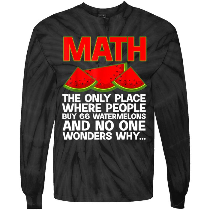 Cool Math Teacher For Men Women Mathematics Math Lover Humor Tie-Dye Long Sleeve Shirt