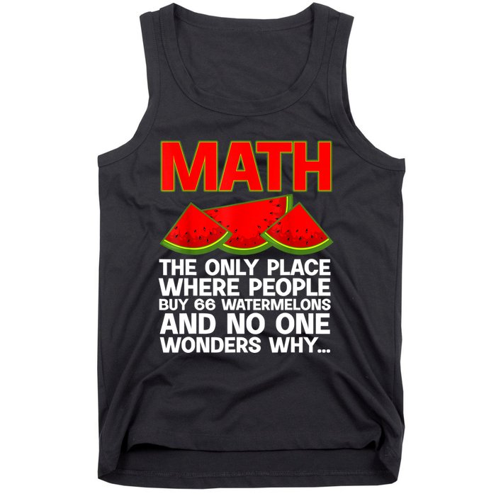 Cool Math Teacher For Men Women Mathematics Math Lover Humor Tank Top