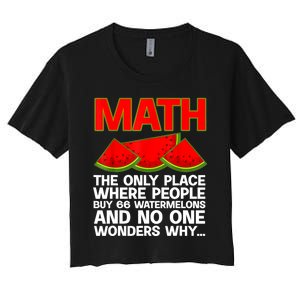 Cool Math Teacher For Men Women Mathematics Math Lover Humor Women's Crop Top Tee