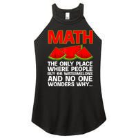 Cool Math Teacher For Men Women Mathematics Math Lover Humor Women's Perfect Tri Rocker Tank