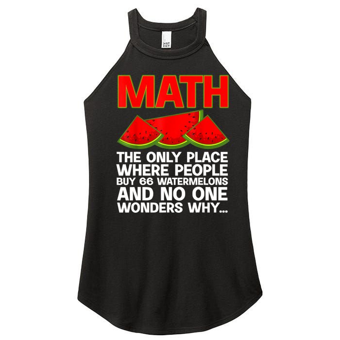 Cool Math Teacher For Men Women Mathematics Math Lover Humor Women's Perfect Tri Rocker Tank