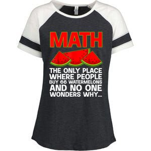 Cool Math Teacher For Men Women Mathematics Math Lover Humor Enza Ladies Jersey Colorblock Tee