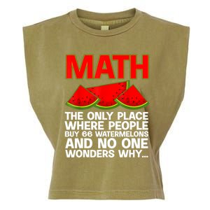 Cool Math Teacher For Men Women Mathematics Math Lover Humor Garment-Dyed Women's Muscle Tee