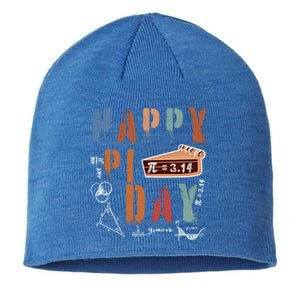 Cool Math Teacher Student S S Funny Happy Pi Day Gift Sustainable Beanie