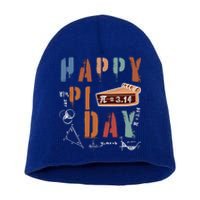 Cool Math Teacher Student S S Funny Happy Pi Day Gift Short Acrylic Beanie