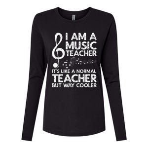 Cool Music Teacher School Orchestra Coach Womens Cotton Relaxed Long Sleeve T-Shirt