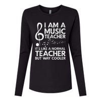 Cool Music Teacher School Orchestra Coach Womens Cotton Relaxed Long Sleeve T-Shirt