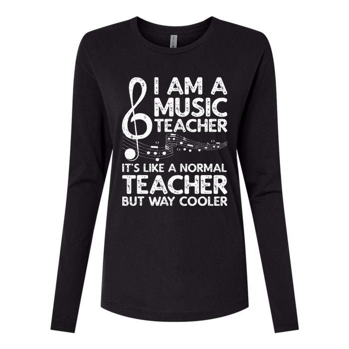 Cool Music Teacher School Orchestra Coach Womens Cotton Relaxed Long Sleeve T-Shirt