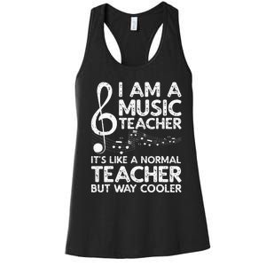 Cool Music Teacher School Orchestra Coach Women's Racerback Tank