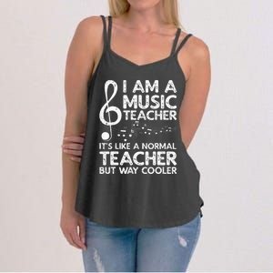 Cool Music Teacher School Orchestra Coach Women's Strappy Tank