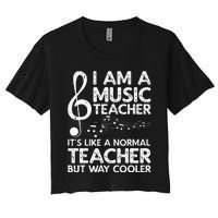 Cool Music Teacher School Orchestra Coach Women's Crop Top Tee