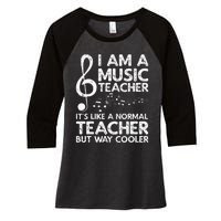 Cool Music Teacher School Orchestra Coach Women's Tri-Blend 3/4-Sleeve Raglan Shirt