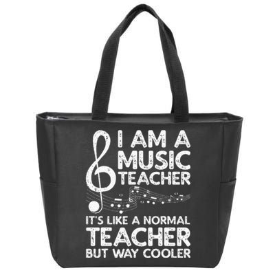 Cool Music Teacher School Orchestra Coach Zip Tote Bag