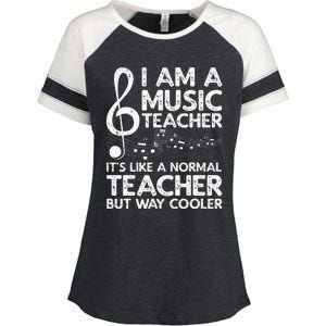 Cool Music Teacher School Orchestra Coach Enza Ladies Jersey Colorblock Tee