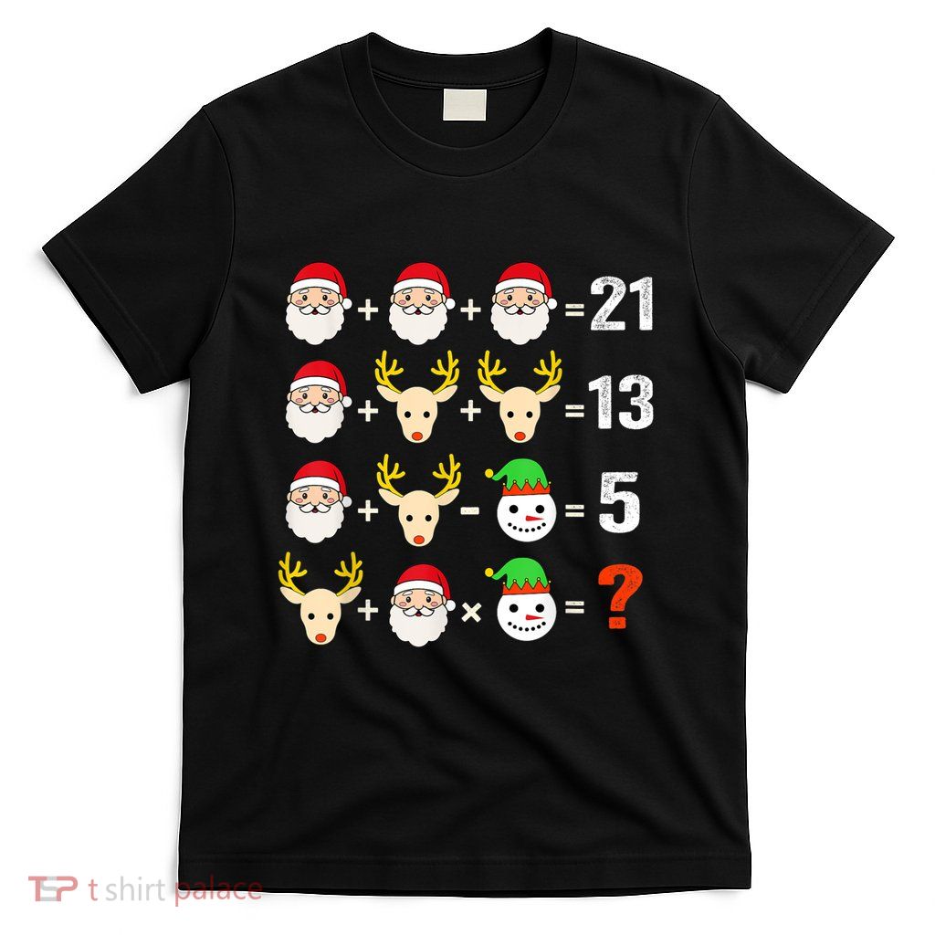 Christmas Math Teacher Funny Christmas T-Shirt