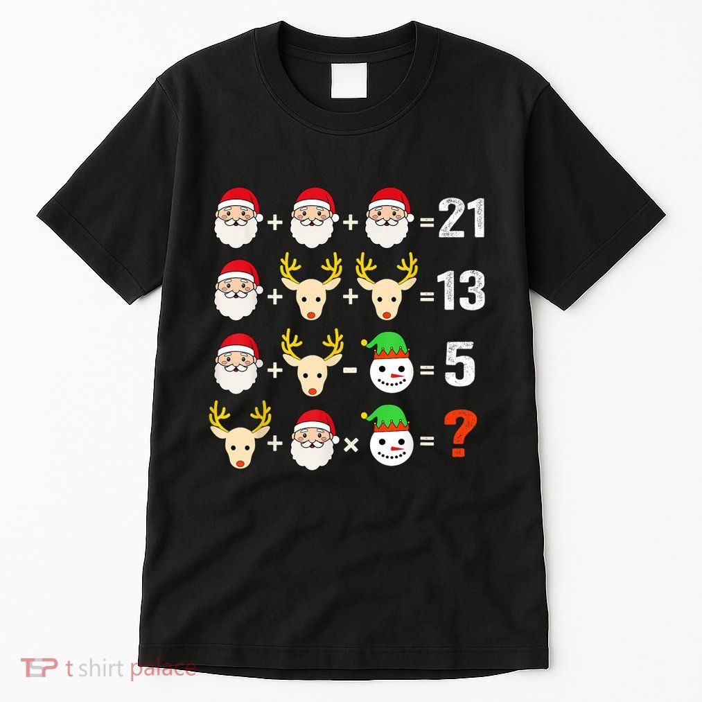 Christmas Math Teacher Funny Christmas Tall T-Shirt