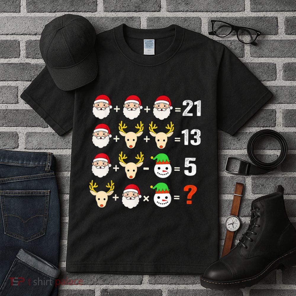 Christmas Math Teacher Funny Christmas Tall T-Shirt