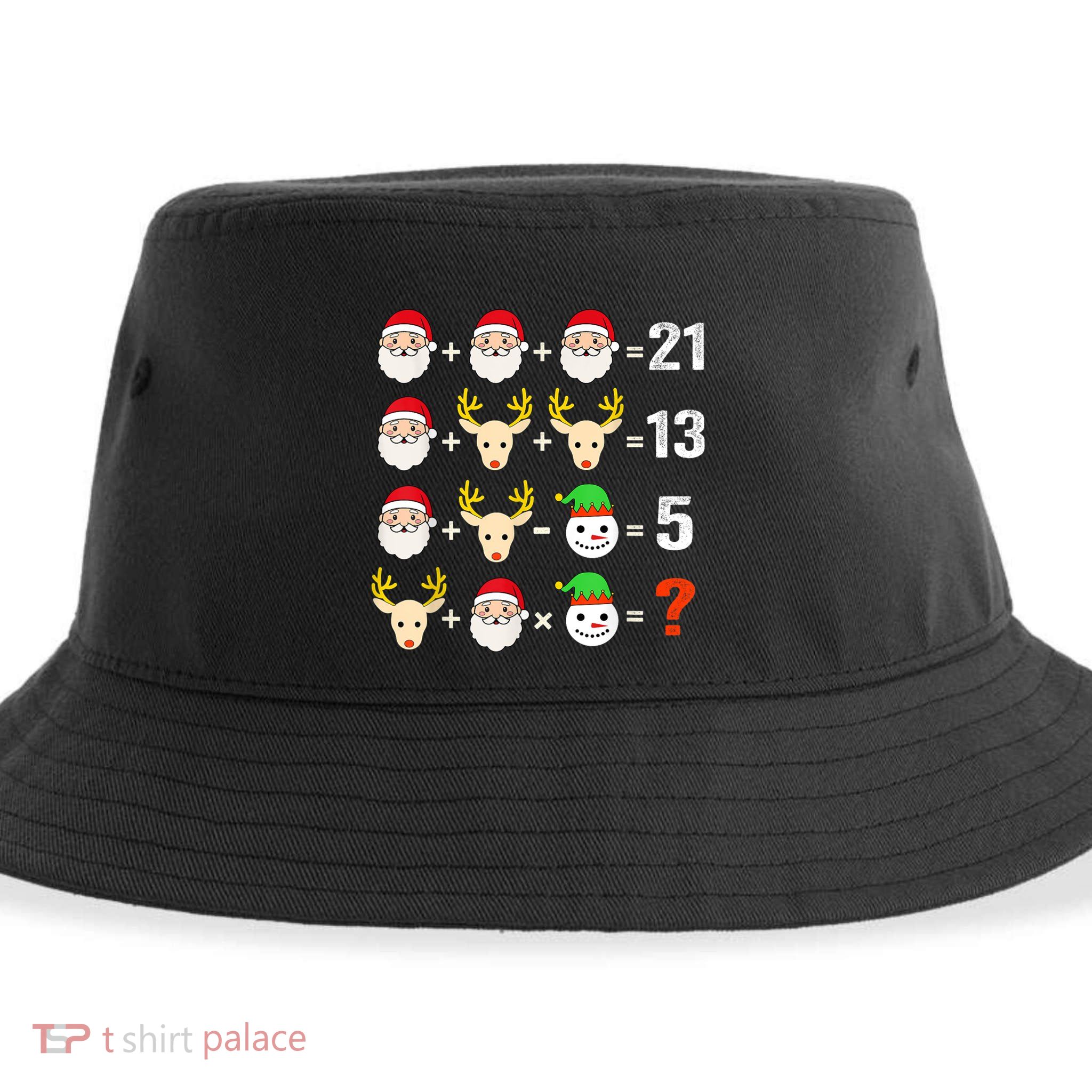 Christmas Math Teacher Funny Christmas Sustainable Bucket Hat