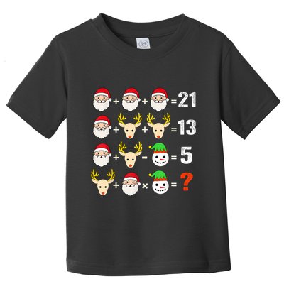Christmas Math Teacher Funny Christmas Toddler T-Shirt
