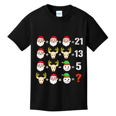 Christmas Math Teacher Funny Christmas Kids T-Shirt