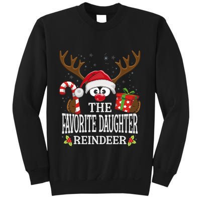 Christmas Matching The Favorite Daughter Reindeer Family Sweatshirt