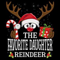 Christmas Matching The Favorite Daughter Reindeer Family Impact Tech Backpack