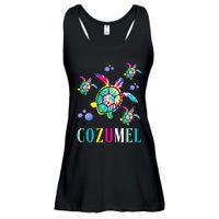 Cozumel Mexico Tie Dye Sea Turtle Ladies Essential Flowy Tank