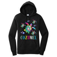 Cozumel Mexico Tie Dye Sea Turtle Women's Pullover Hoodie