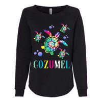 Cozumel Mexico Tie Dye Sea Turtle Womens California Wash Sweatshirt