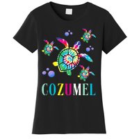 Cozumel Mexico Tie Dye Sea Turtle Women's T-Shirt