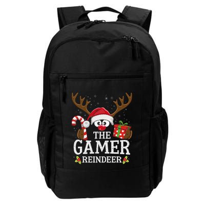 Christmas Matching The Gamer Reindeer Family Backpack
