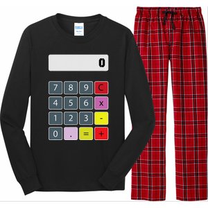 Calculator Math Teacher Halloween Costumes Funny Funny Long Sleeve Pajama Set