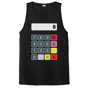 Calculator Math Teacher Halloween Costumes Funny Funny PosiCharge Competitor Tank