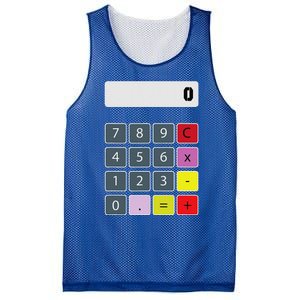 Calculator Math Teacher Halloween Costumes Funny Funny Mesh Reversible Basketball Jersey Tank