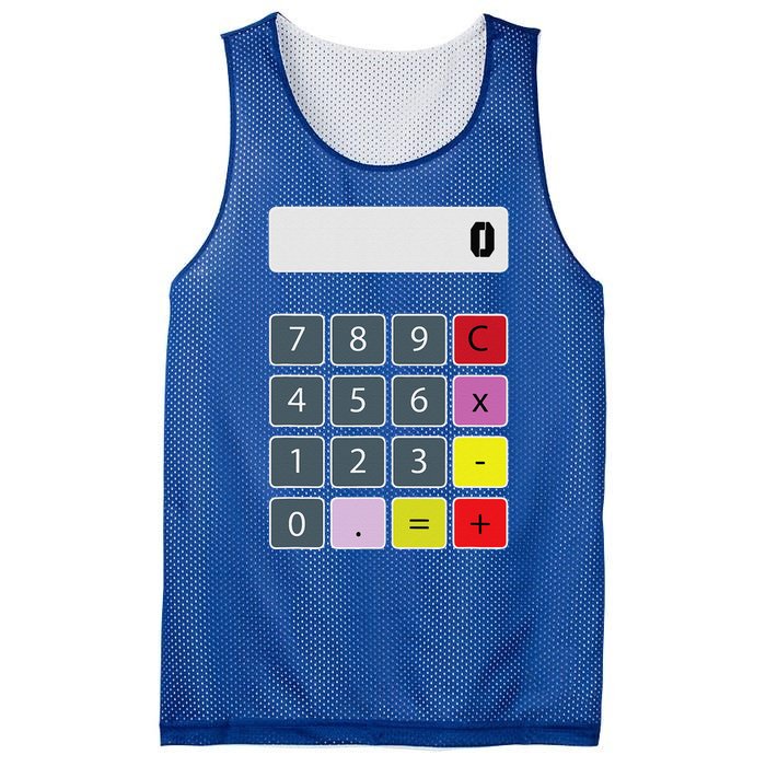 Calculator Math Teacher Halloween Costumes Funny Funny Mesh Reversible Basketball Jersey Tank