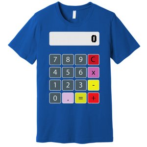 Calculator Math Teacher Halloween Costumes Funny Funny Premium T-Shirt