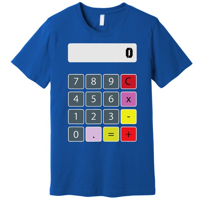 Calculator Math Teacher Halloween Costumes Funny Funny Premium T-Shirt