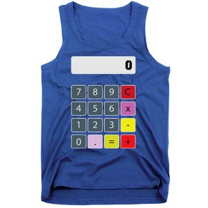 Calculator Math Teacher Halloween Costumes Funny Funny Tank Top