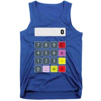 Calculator Math Teacher Halloween Costumes Funny Funny Tank Top