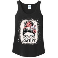 Certified Massage Therapist CMT Life Messy Bun Therapist Ladies Essential Tank