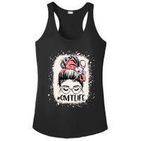 Certified Massage Therapist CMT Life Messy Bun Therapist Ladies PosiCharge Competitor Racerback Tank