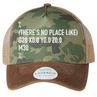 CNC Machinist There's No Place Like G28 X0 Y0 Z0 Legacy Tie Dye Trucker Hat
