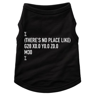 CNC Machinist There's No Place Like G28 X0 Y0 Z0 Doggie Tank