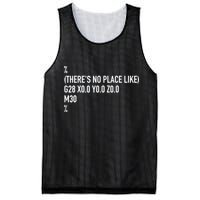CNC Machinist There's No Place Like G28 X0 Y0 Z0 Mesh Reversible Basketball Jersey Tank