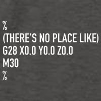 CNC Machinist There's No Place Like G28 X0 Y0 Z0 Vector Backpack