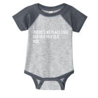 CNC Machinist There's No Place Like G28 X0 Y0 Z0 Infant Baby Jersey Bodysuit