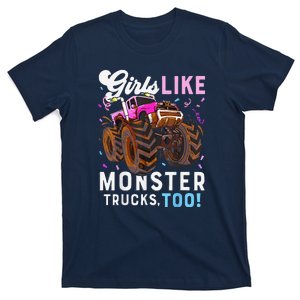 Cute Monster Truck Girl Like Monster Trucks Too T-Shirt