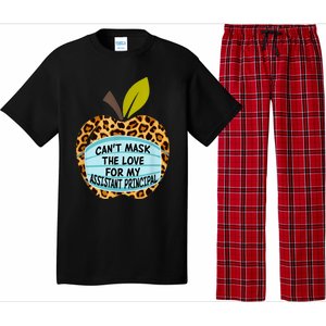 Can't Mask The Love For My Assistant Principal Funny Gift Pajama Set