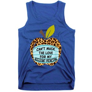 Can't Mask The Love For My Assistant Principal Funny Gift Tank Top